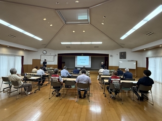中津市防災士協議会北部部会の様子 中津市防災士協議会北部部会の様子