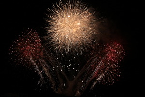 夜空に舞う花火